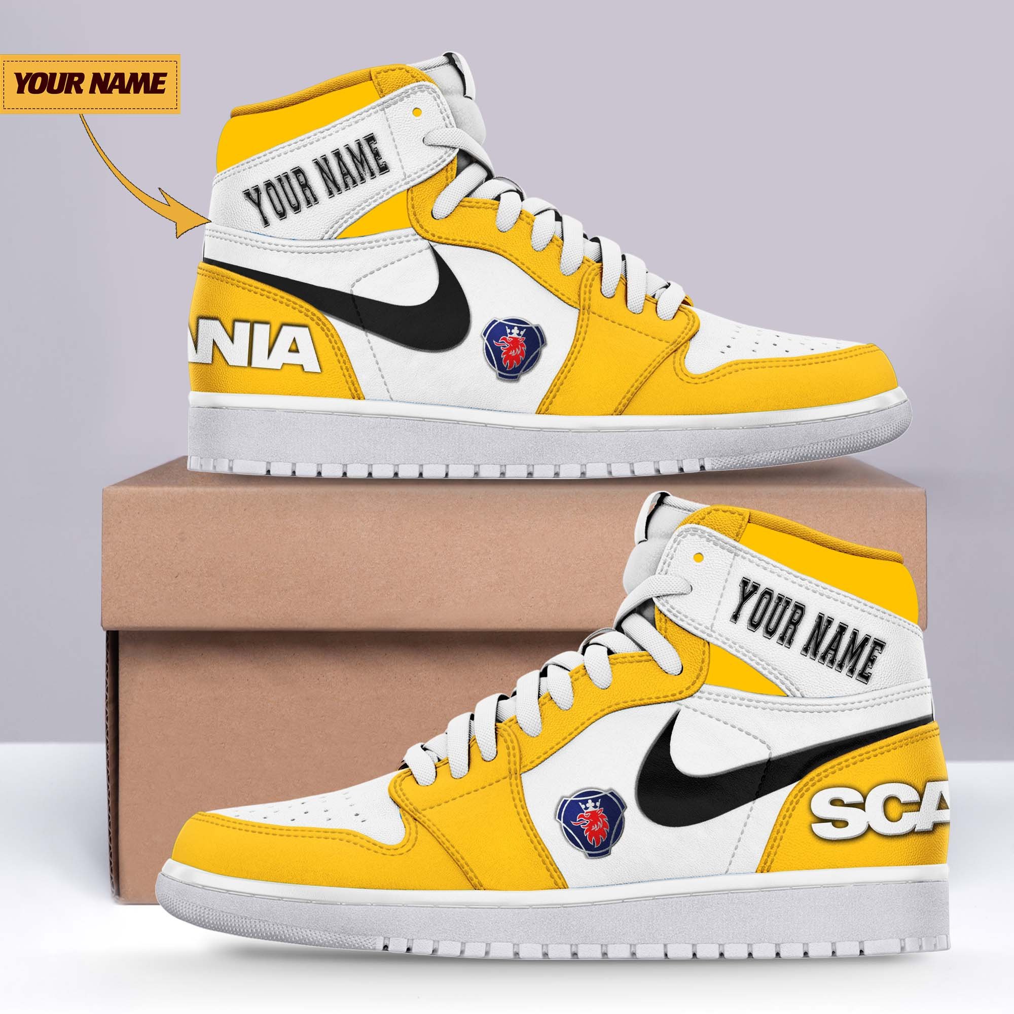 JWFancy Scania AJ1 High Sneakers Shoes For Men And Women