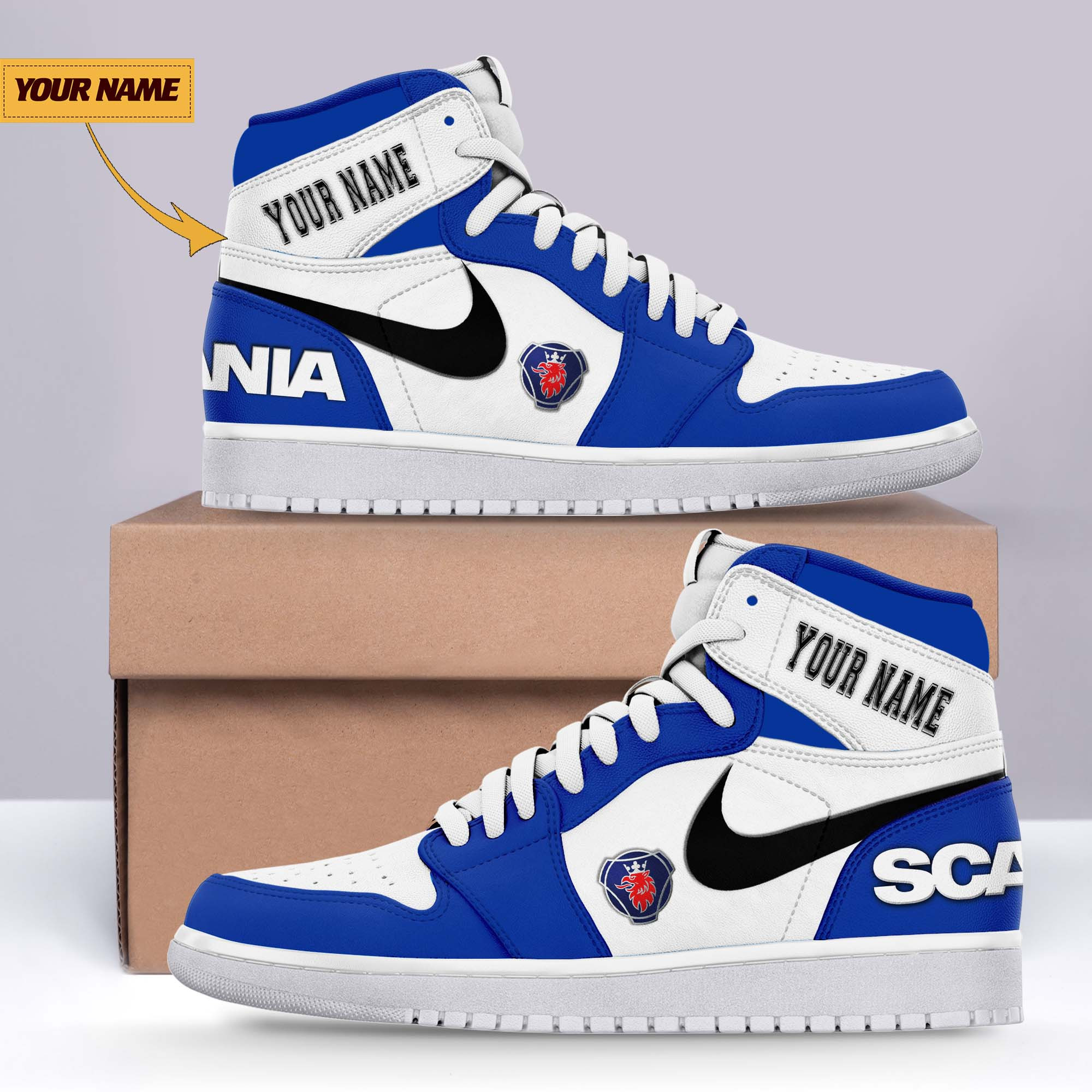 JWFancy Scania AJ1 High Sneakers Shoes For Men And Women