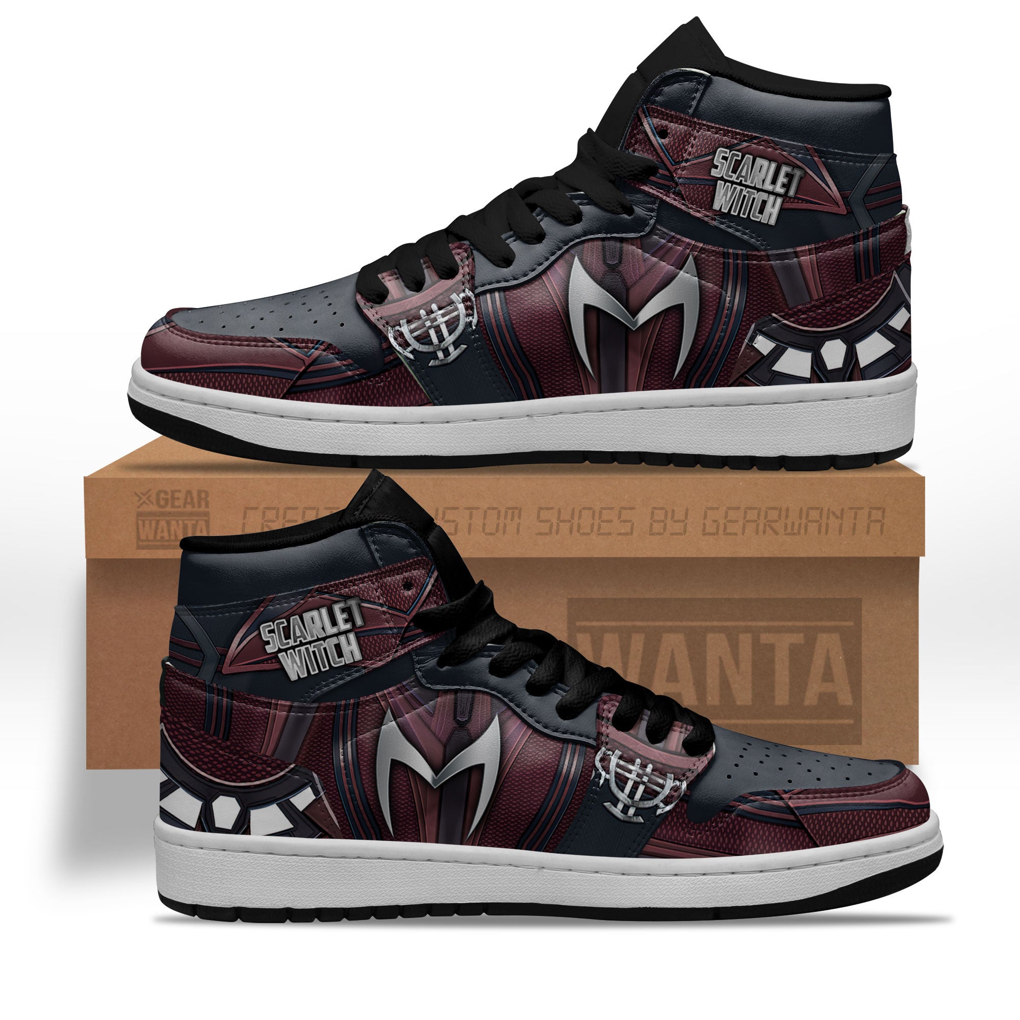 JWFancy Scarlet Witch AJ1 High Sneakers Shoes For Men And Women