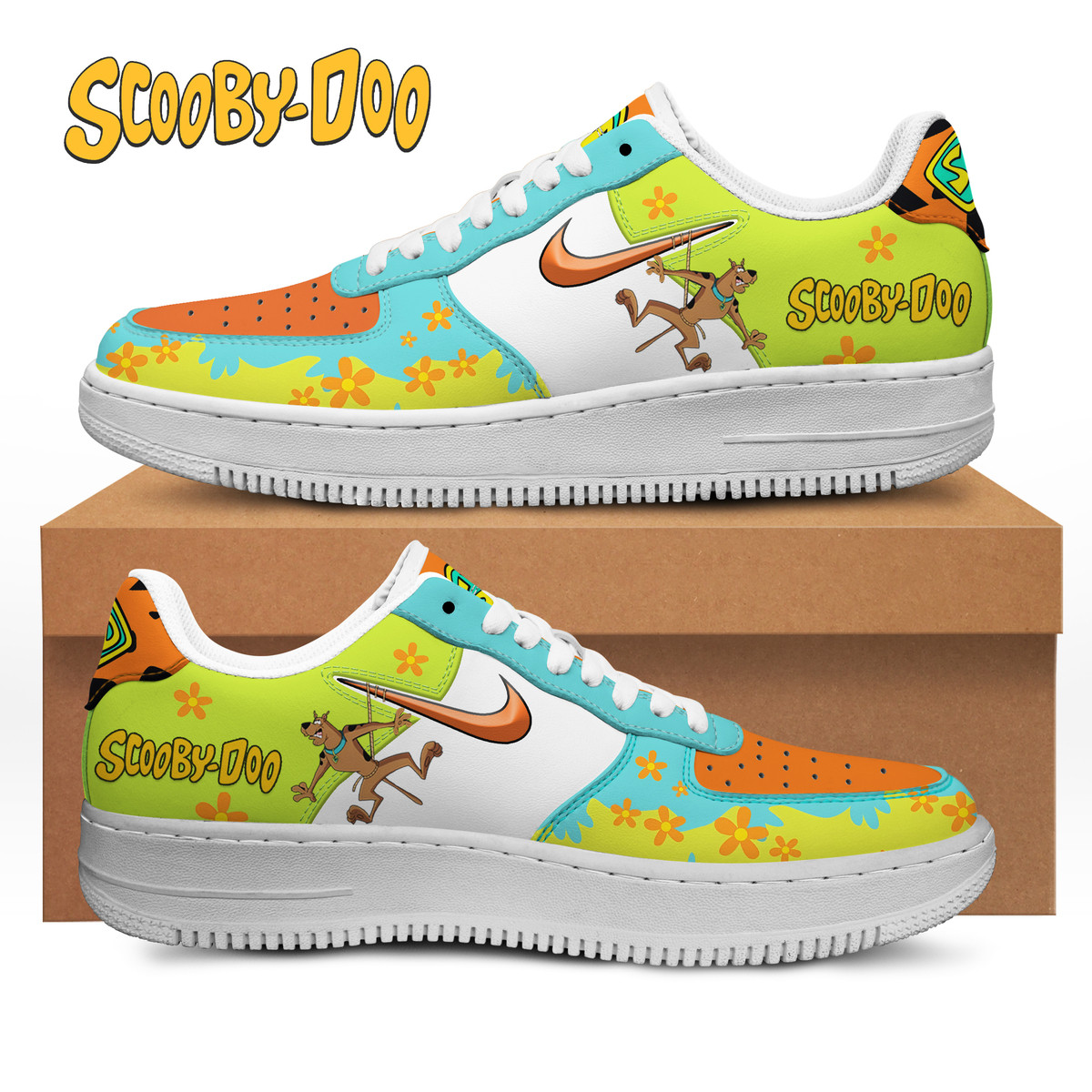 JWFancy Scooby-Doo Air Low-Top Sneakers Shoes For Men And Women