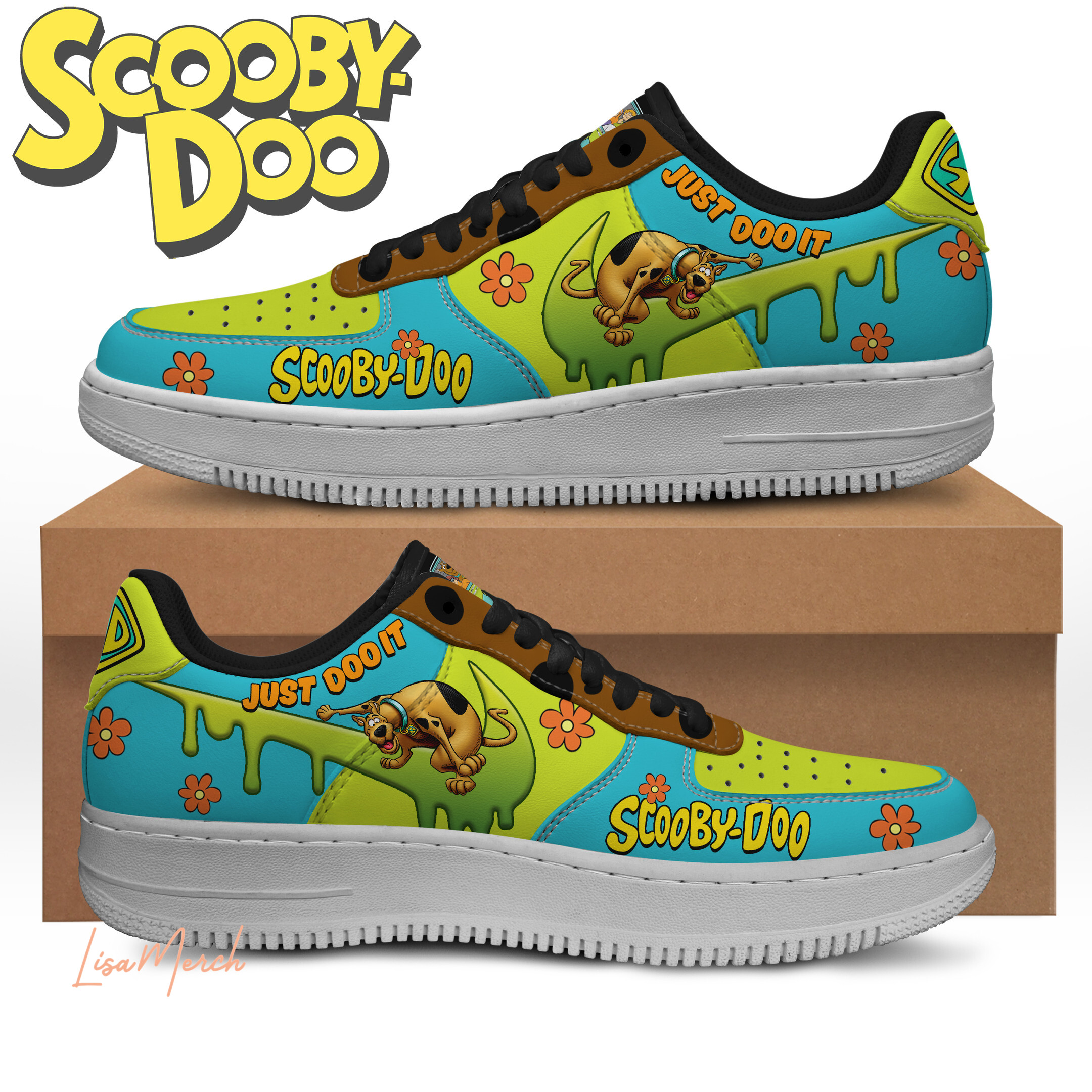 JWFancy Scooby-Doo Air Low-Top Sneakers Shoes For Men And Women