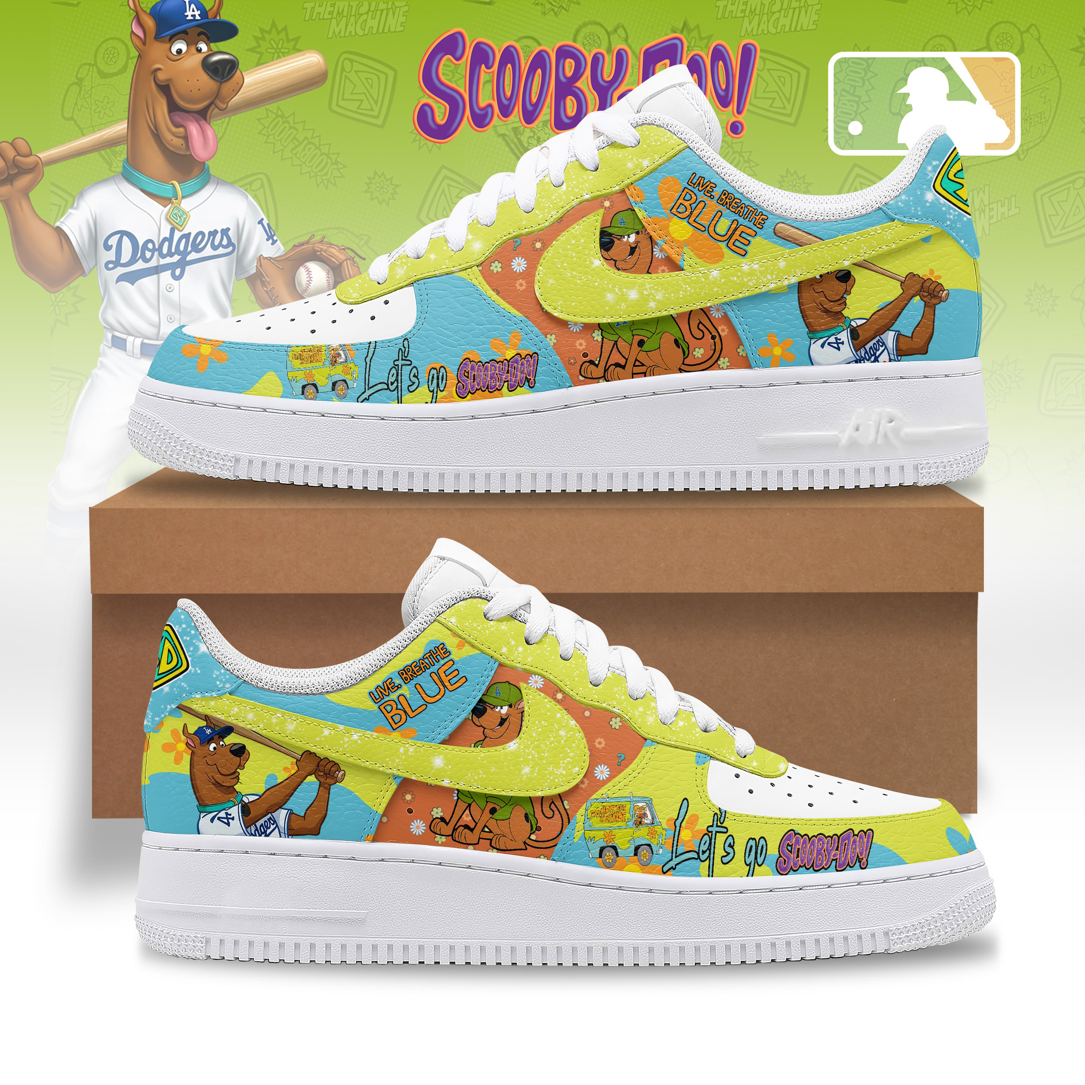 JWFancy Scooby Doo Air Low-Top Sneakers Shoes For Men And Women