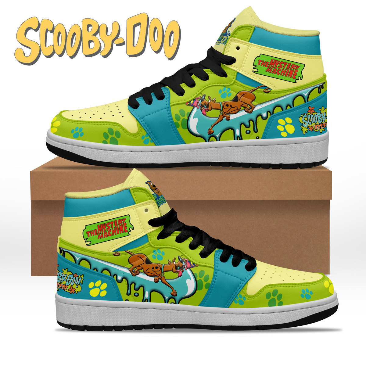 JWFancy Scooby-Doo AJ1 High Sneakers Shoes For Men And Women