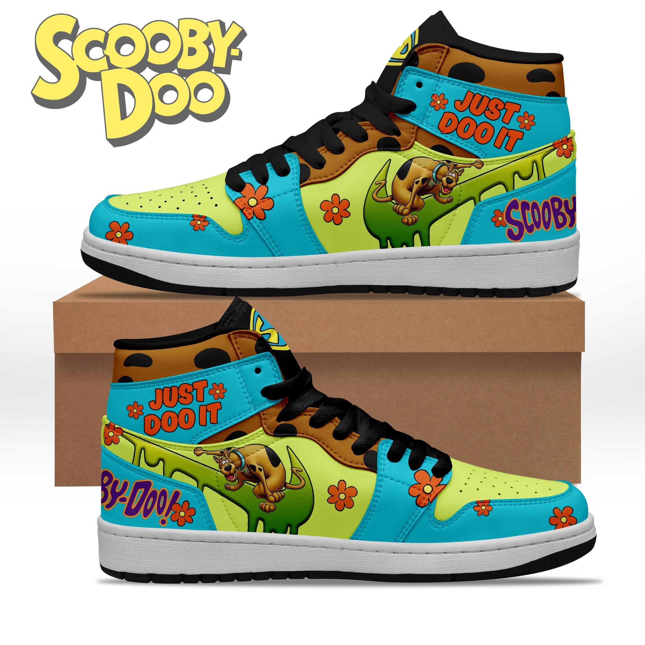 JWFancy Scooby-Doo AJ1 High Sneakers Shoes For Men And Women
