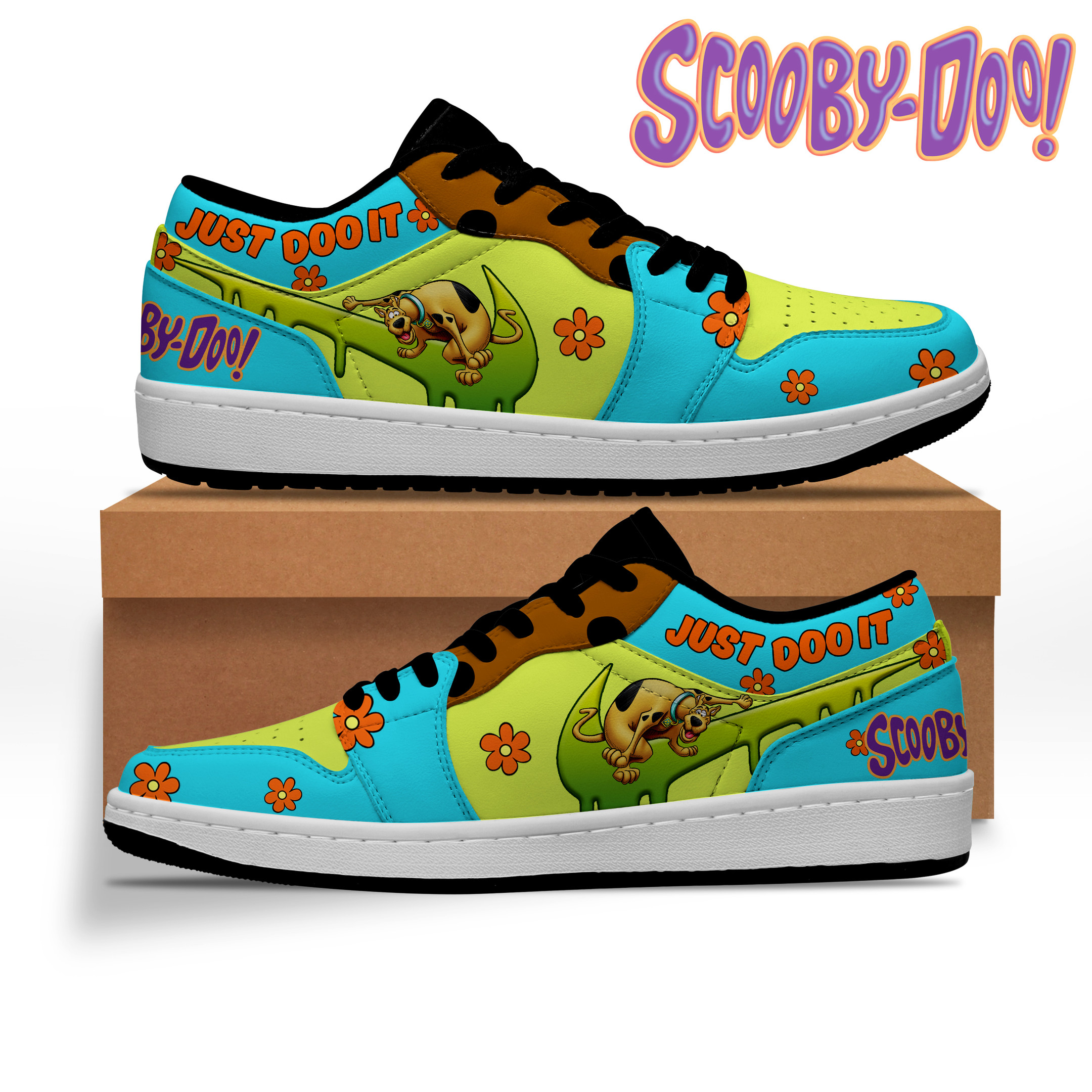 JWFancy Scooby-Doo AJ1 Low Sneakers Shoes For Men And Women