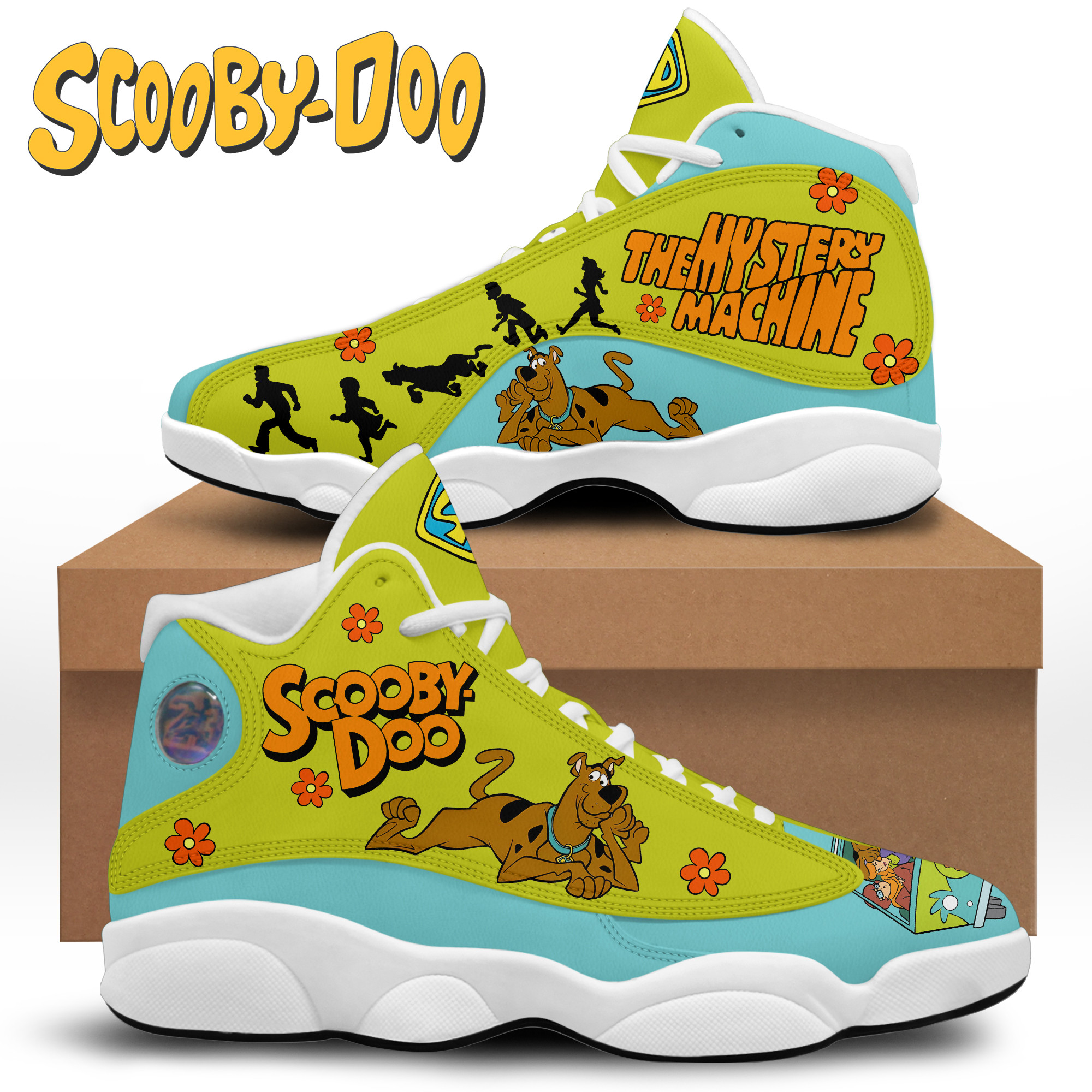 JWFancy Scooby-Doo AJ13 Sneakers Shoes For Men And Women