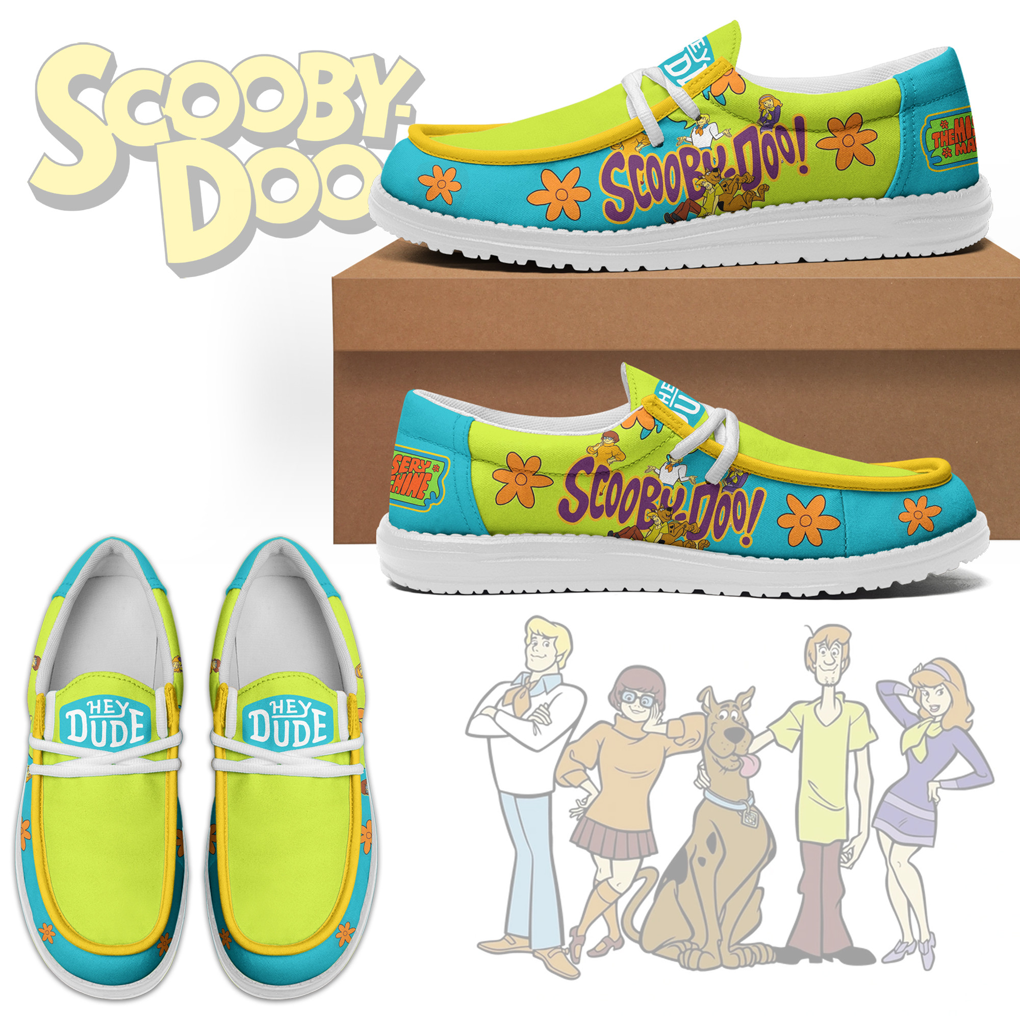JWFancy Scooby-Doo – Custom Name Hey Dude