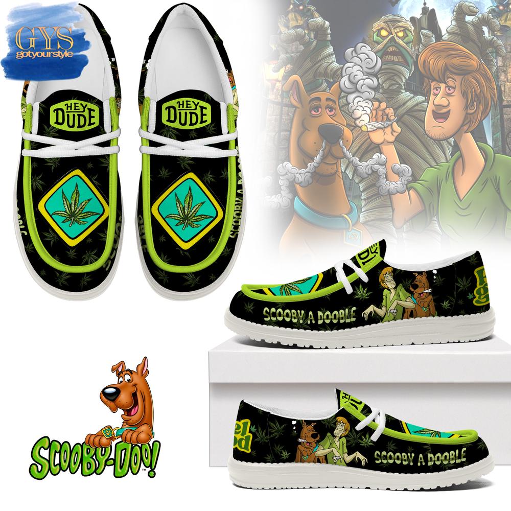 JWFancy Scooby-Doo Hey Dude Shoes Wally Men's Lace Up Loafers Comfortable For Men And Women