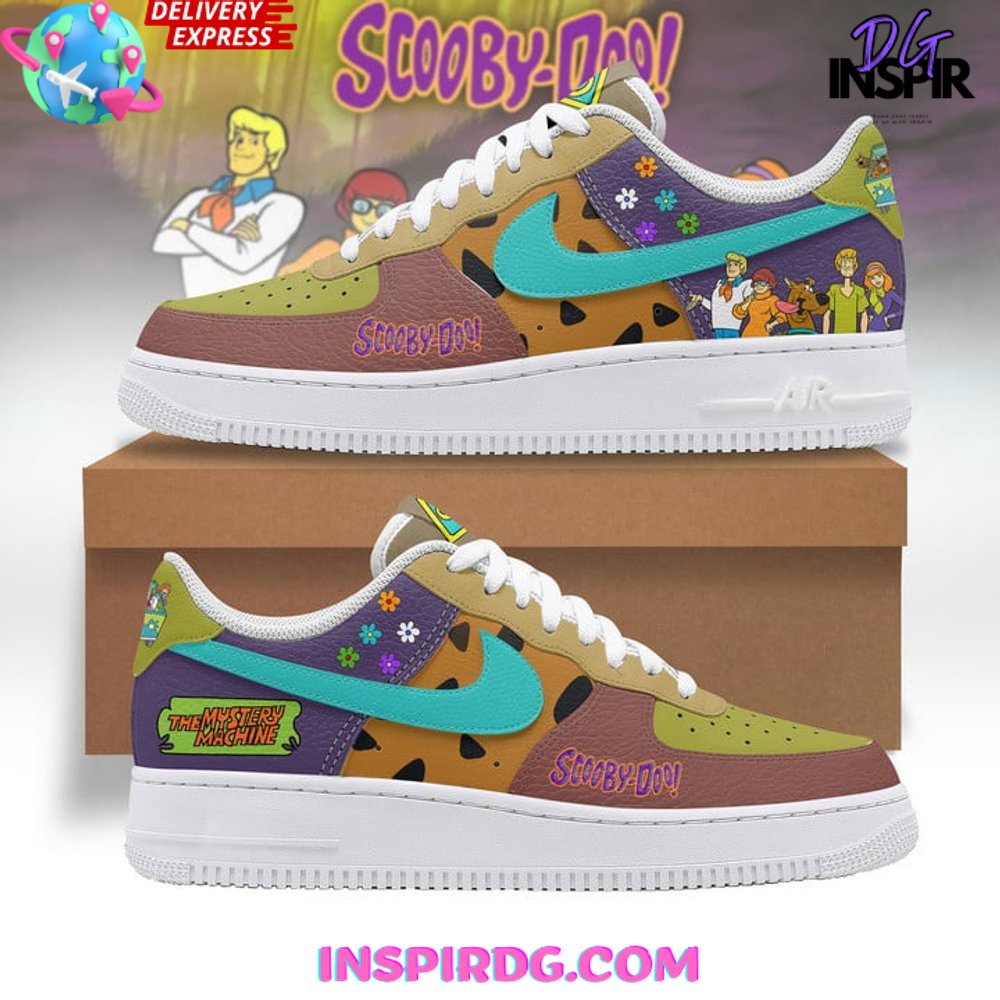 JWFancy Scooby Doo Mystery Machine Air Low-Top Sneakers Shoes For Men And Women