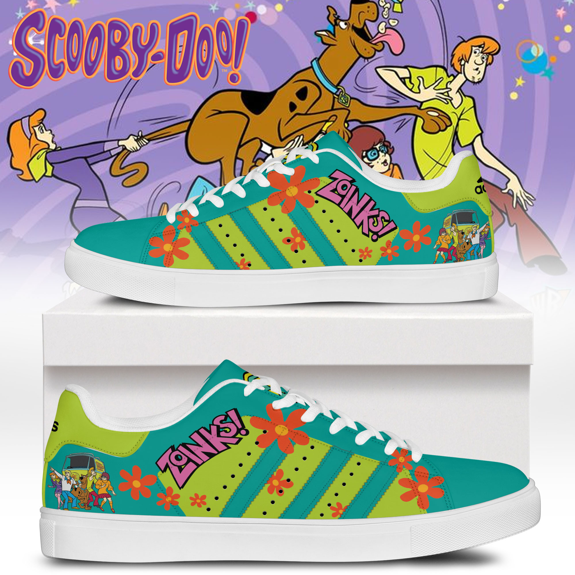 JWFancy Scooby Doo Skate Stan Shoes Sneakes For Men And Women