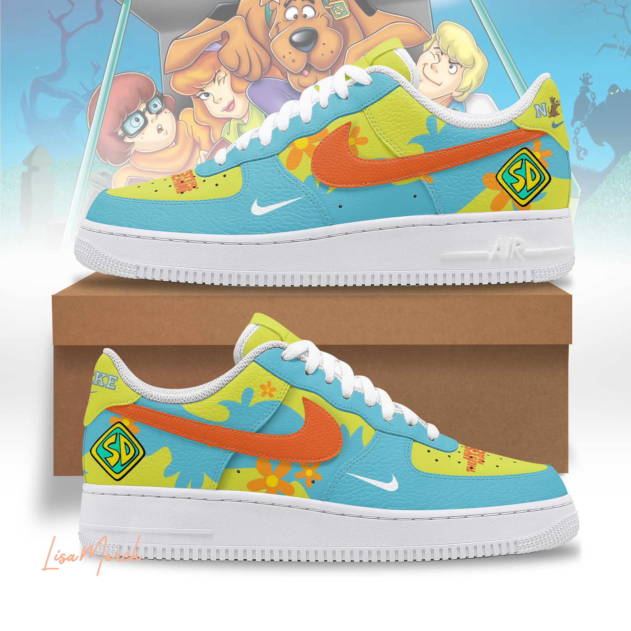 JWFancy Scorpion Get Over Here Air Low-Top Sneakers Shoes For Men And Women