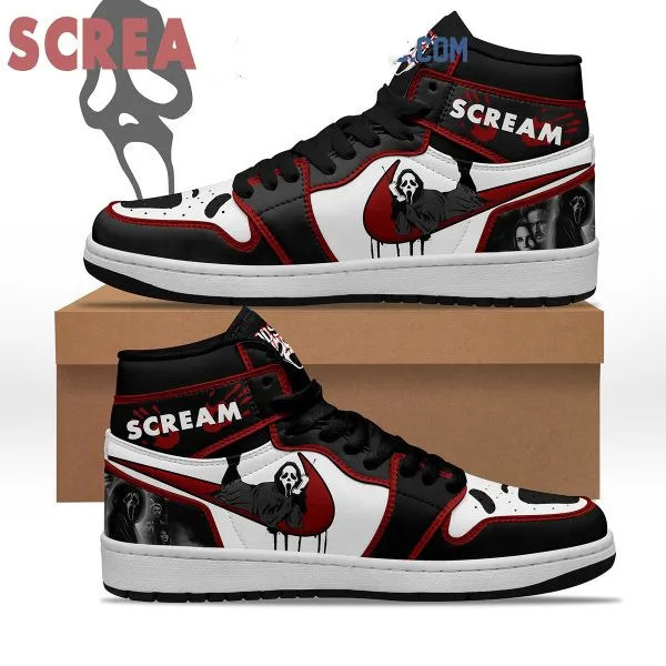 JWFancy Scream Ghostface AJ1 High Sneakers Shoes For Men And Women