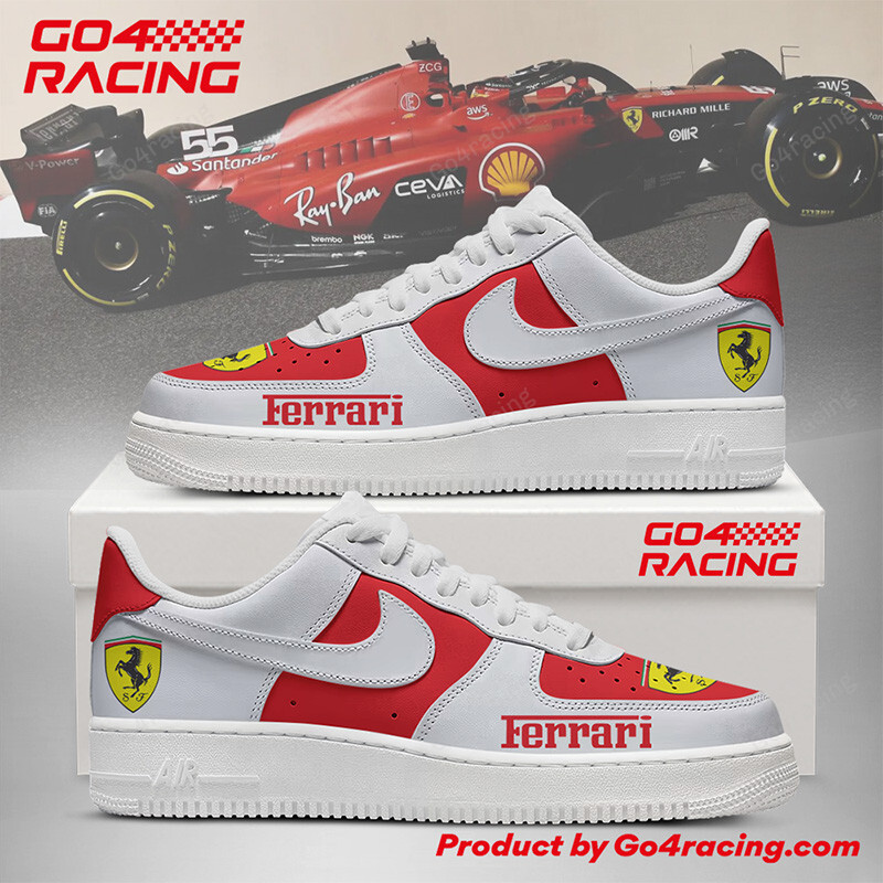 JWFancy Scuderia Ferrari Air Low-Top Sneakers Shoes For Men And Women