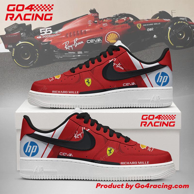 JWFancy Scuderia Ferrari Air Low-Top Sneakers Shoes For Men And Women