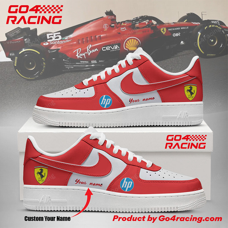 JWFancy Scuderia Ferrari Air Low-Top Sneakers Shoes For Men And Women