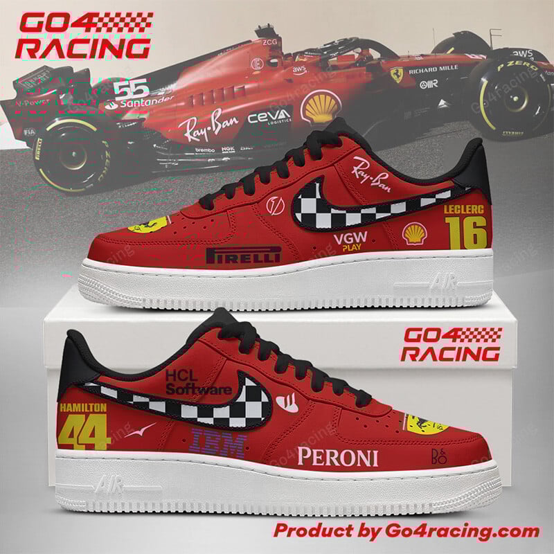 JWFancy Scuderia Ferrari Air Low-Top Sneakers Shoes For Men And Women