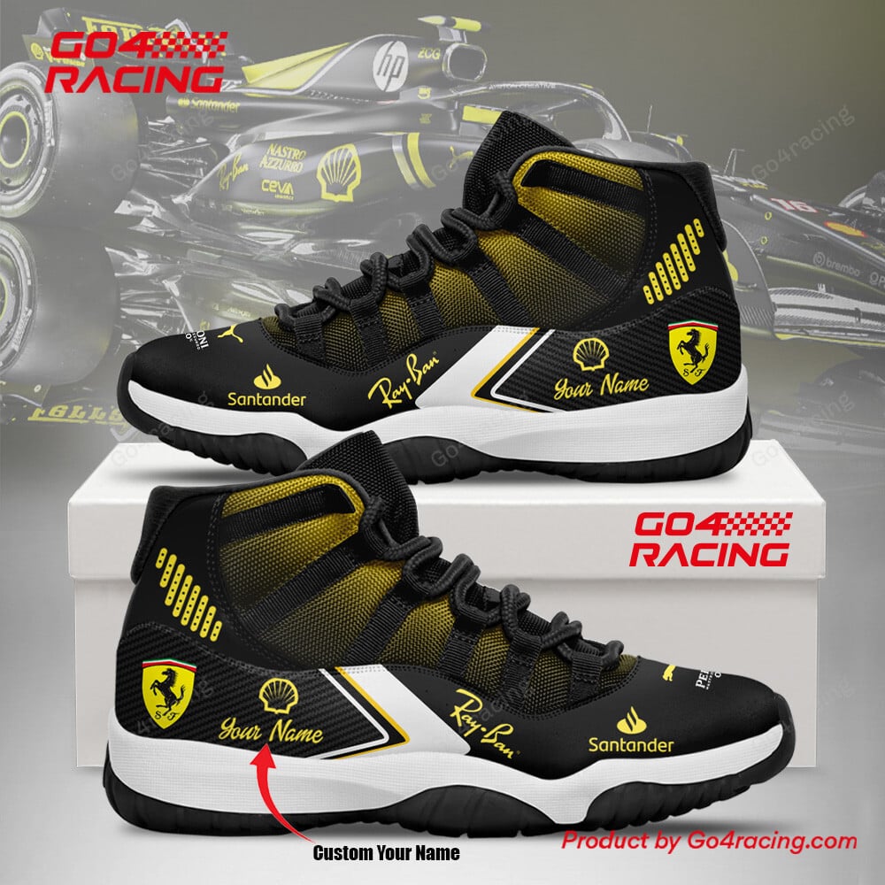 JWFancy Scuderia Ferrari AJ11 Sneakers Shoes For Men And Women