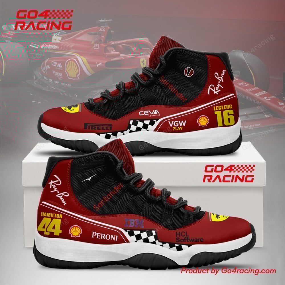 JWFancy Scuderia Ferrari AJ11 Sneakers Shoes For Men And Women