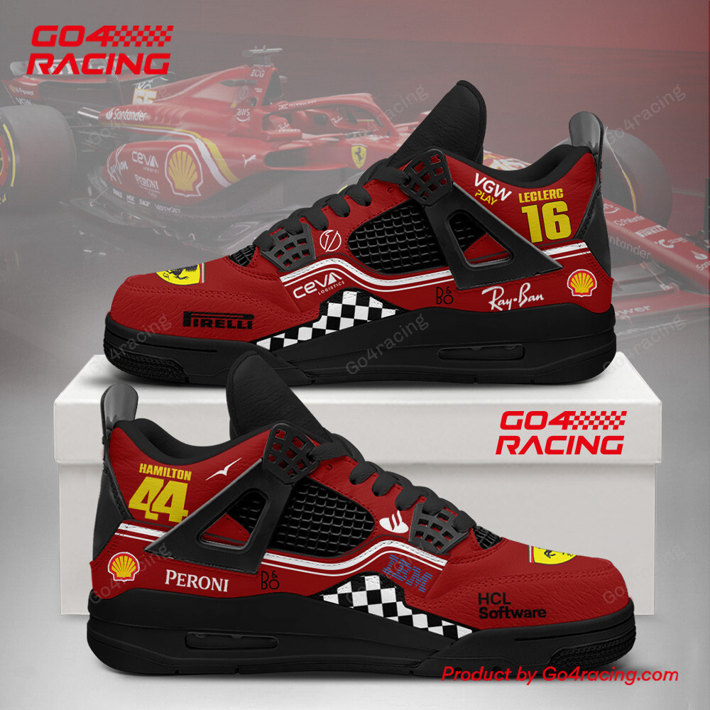 JWFancy Scuderia Ferrari AJ14 Sneakers Shoes For Men And Women