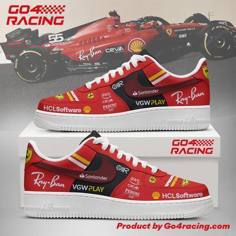JWFancy Scuderia Ferrari x Lewis Hamilton Air Low-Top Sneakers Shoes For Men And Women