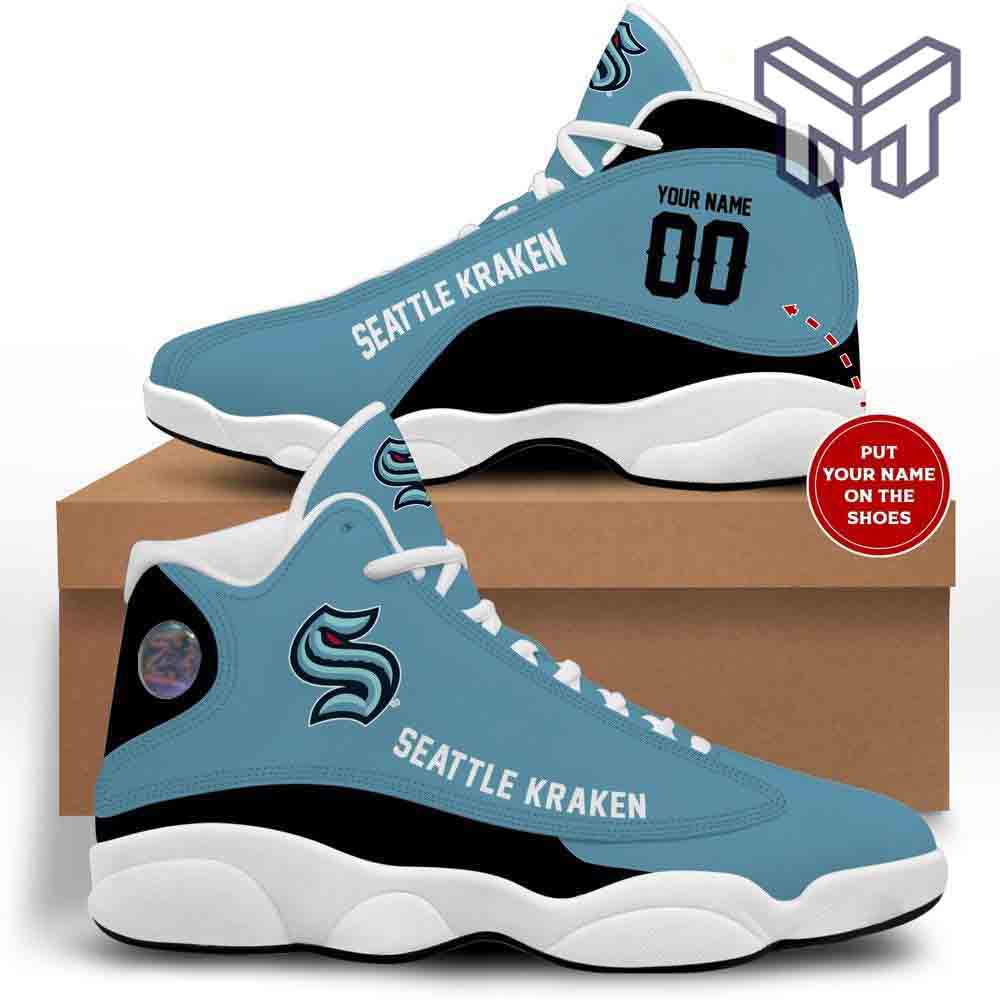 JWFancy Seattle Kraken AJ13 Sneakers Shoes For Men And Women