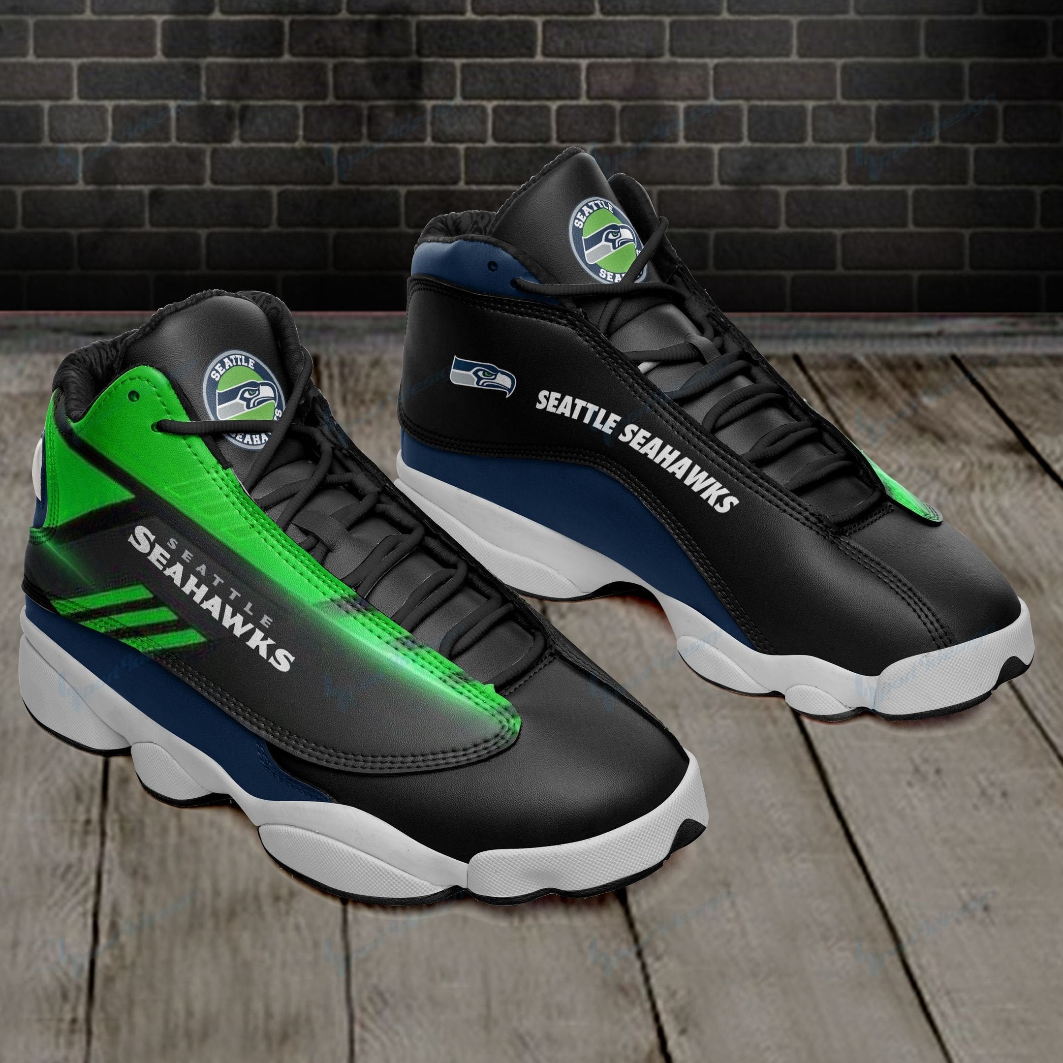 JWFancy Seattle Seahawks AJ13 Sneakers Shoes For Men And Women