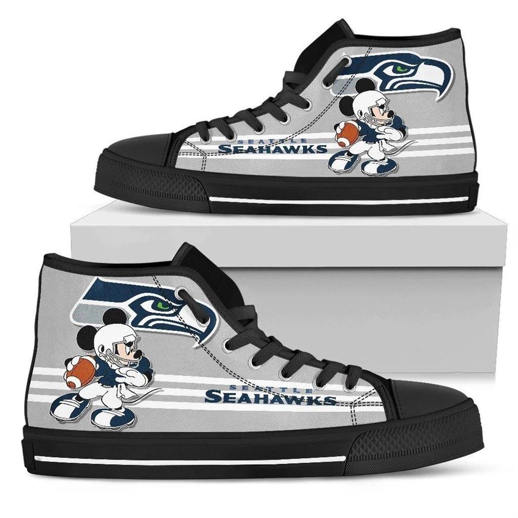 JWFancy Seattle Seahawks High Top Canvas Sneakers Shoes For Men And Women
