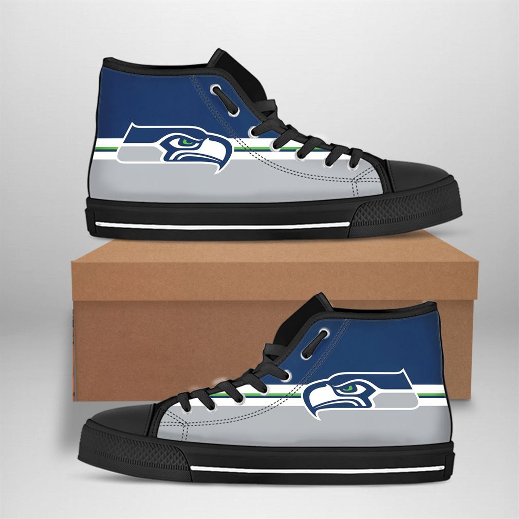 JWFancy Seattle Seahawks High Top Canvas Sneakers Shoes For Men And Women