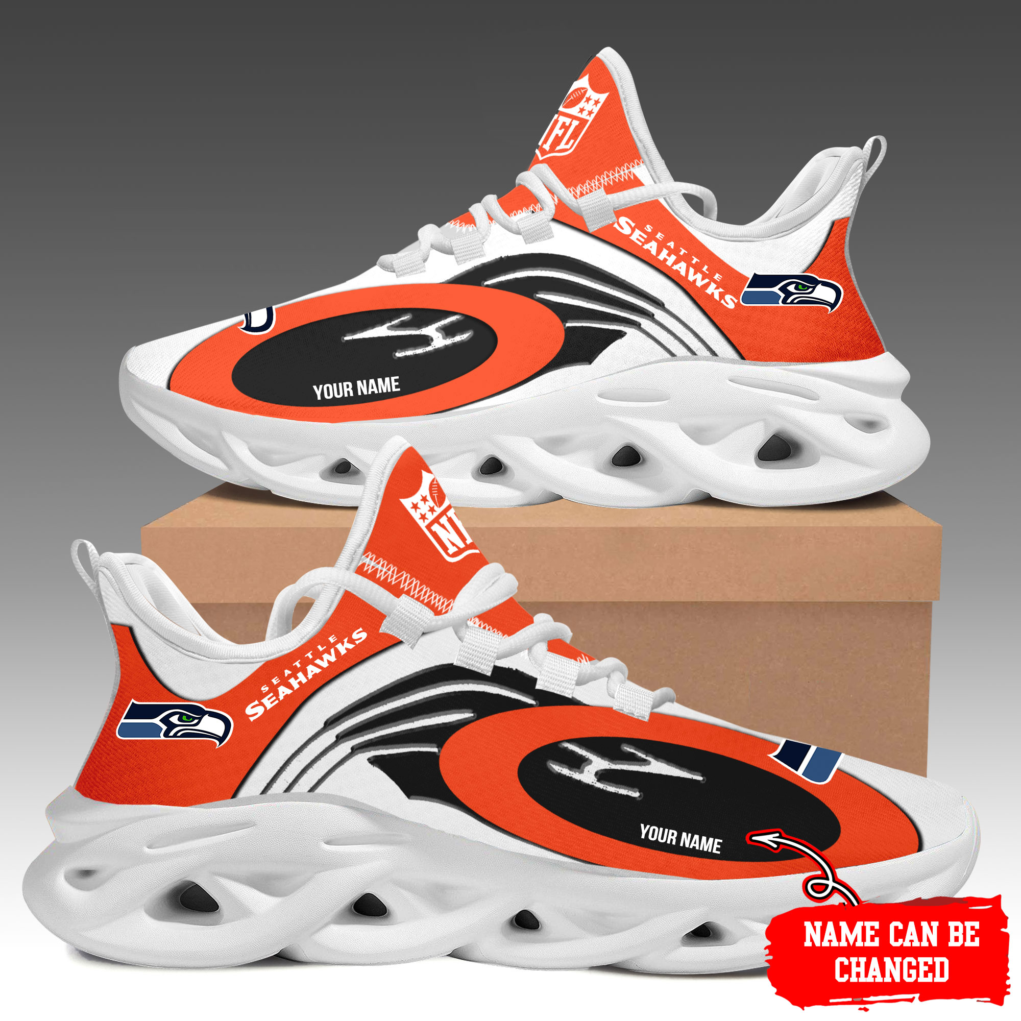 JWFancy Seattle Seahawks Max Soul Shoes Sneakers For Men And Women