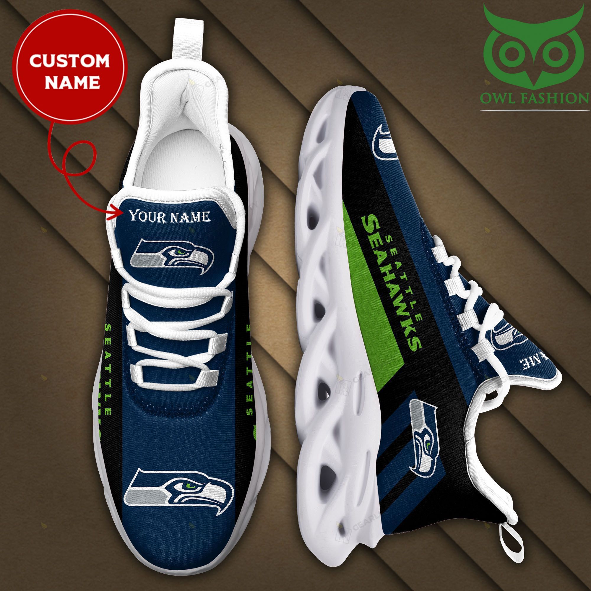 JWFancy Seattle Seahawks Max Soul Shoes Sneakers For Men And Women