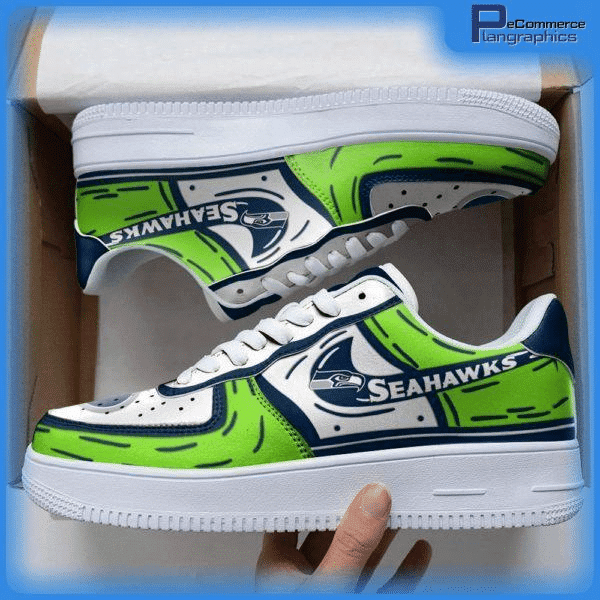 JWFancy Seattle Seahawks NFL Air Low-Top Sneakers Shoes For Men And Women