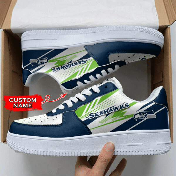 JWFancy Seattle Seahawks NFL Air Low-Top Sneakers Shoes For Men And Women