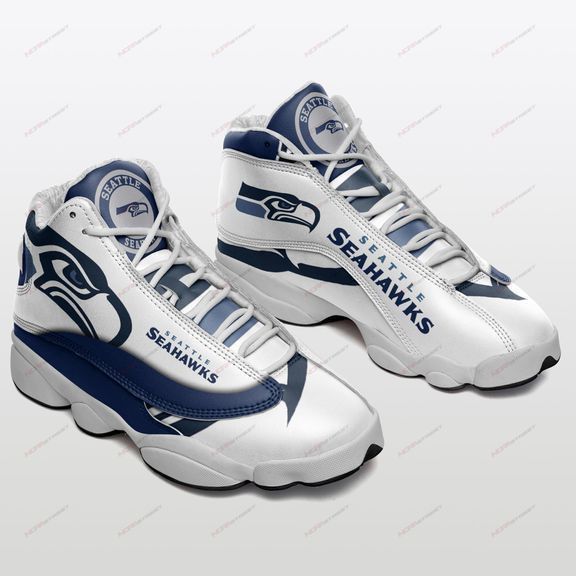 JWFancy Seattle Seahawks NFL AJ13 Sneakers Shoes For Men And Women