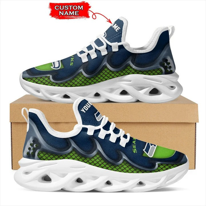 JWFancy Seattle Seahawks NFL Max Soul Shoes Sneakers For Men And Women