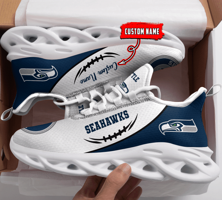 JWFancy Seattle Seahawks NFL Max Soul Shoes Sneakers For Men And Women