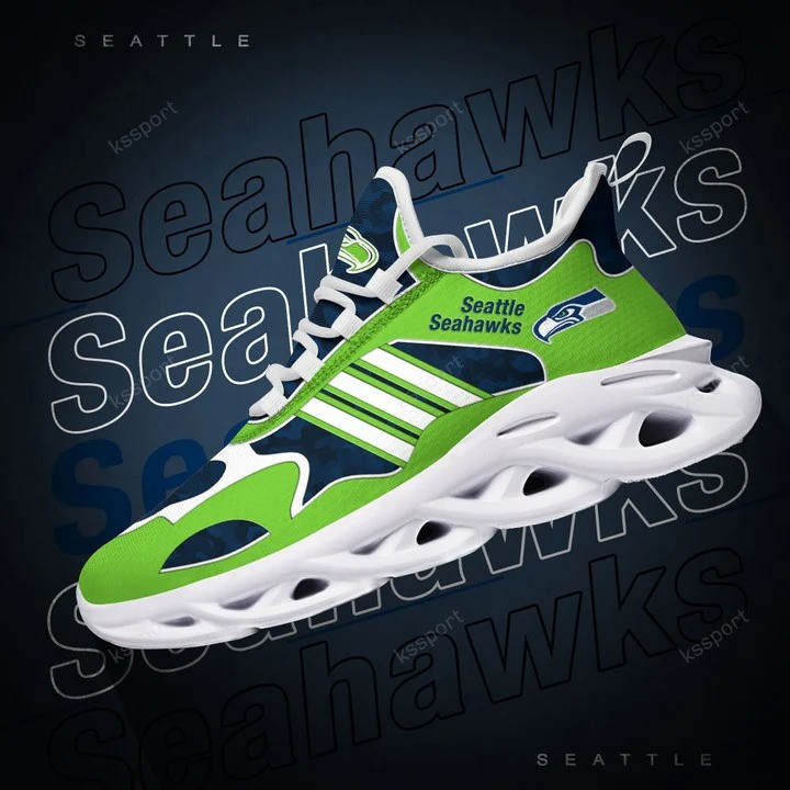 JWFancy Seattle Seahawks NFL Max Soul Shoes Sneakers For Men And Women