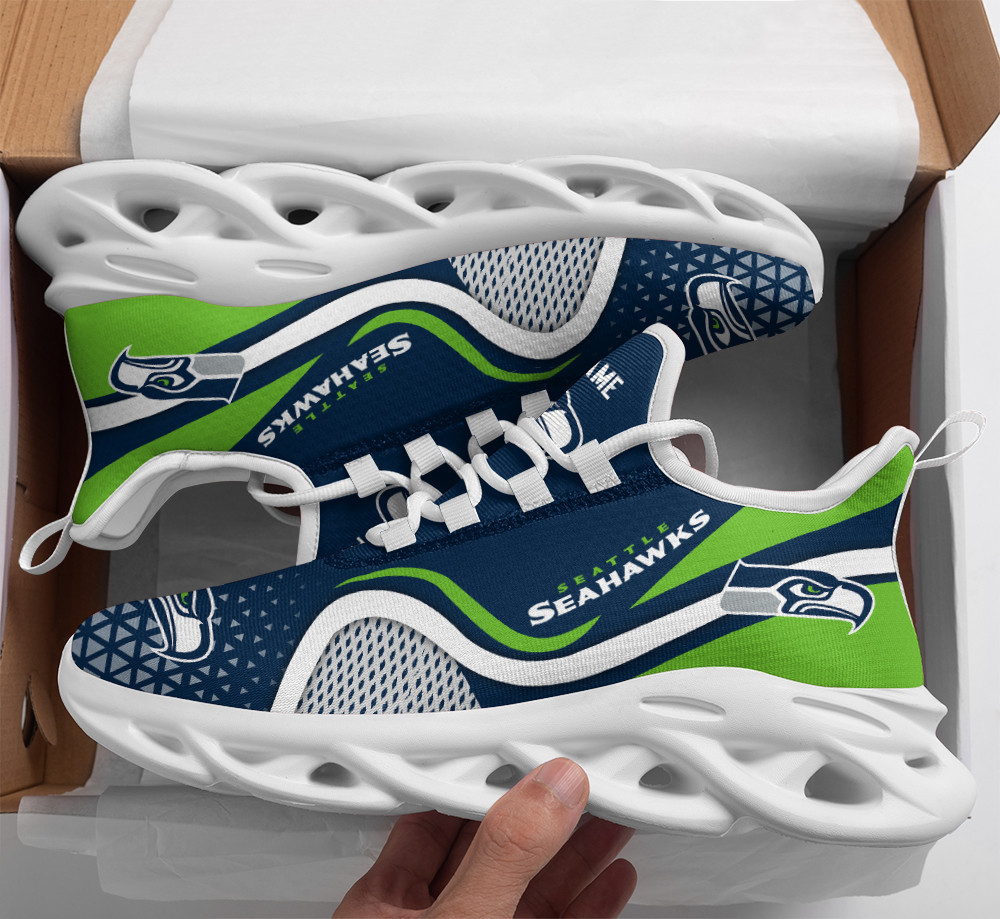 JWFancy Seattle Seahawks NFL Max Soul Shoes Sneakers For Men And Women
