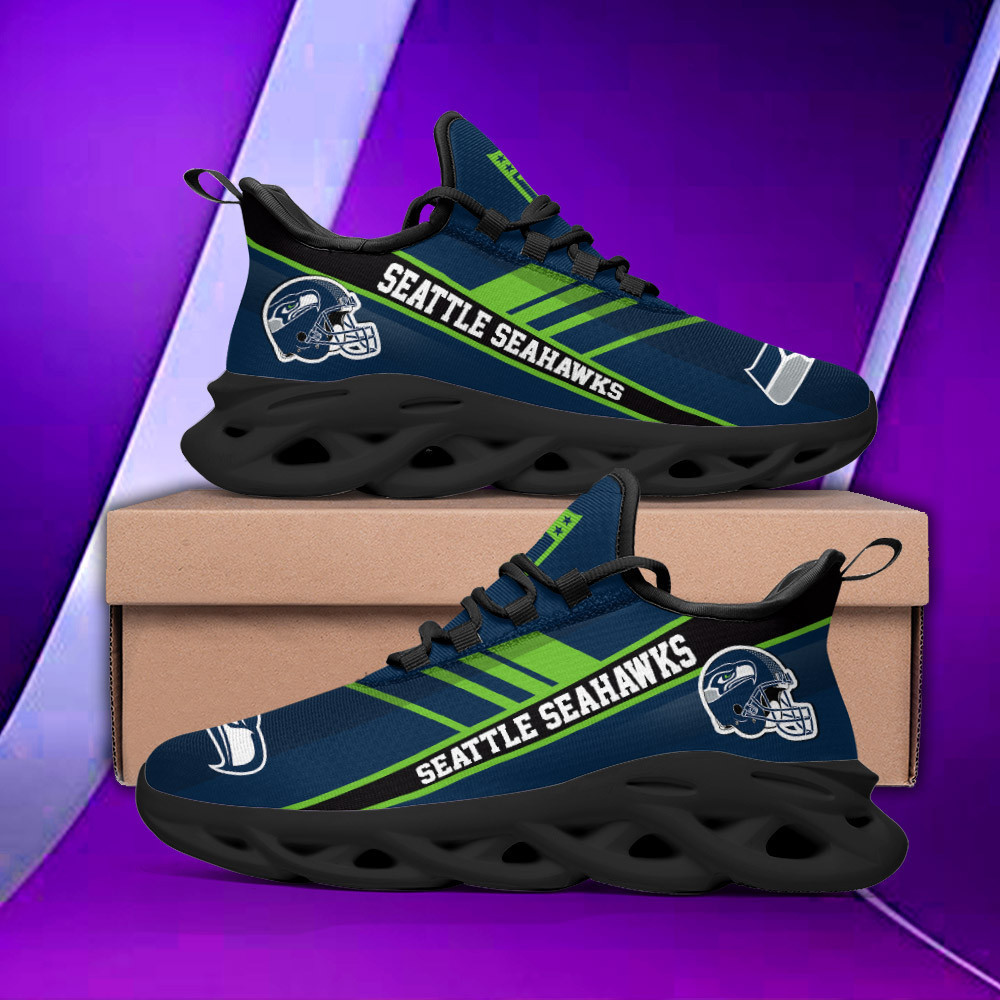 JWFancy Seattle Seahawks NFL Max Soul Shoes Sneakers For Men And Women