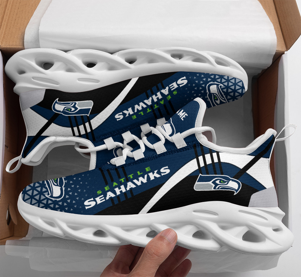 JWFancy Seattle Seahawks NFL Max Soul Shoes Sneakers For Men And Women
