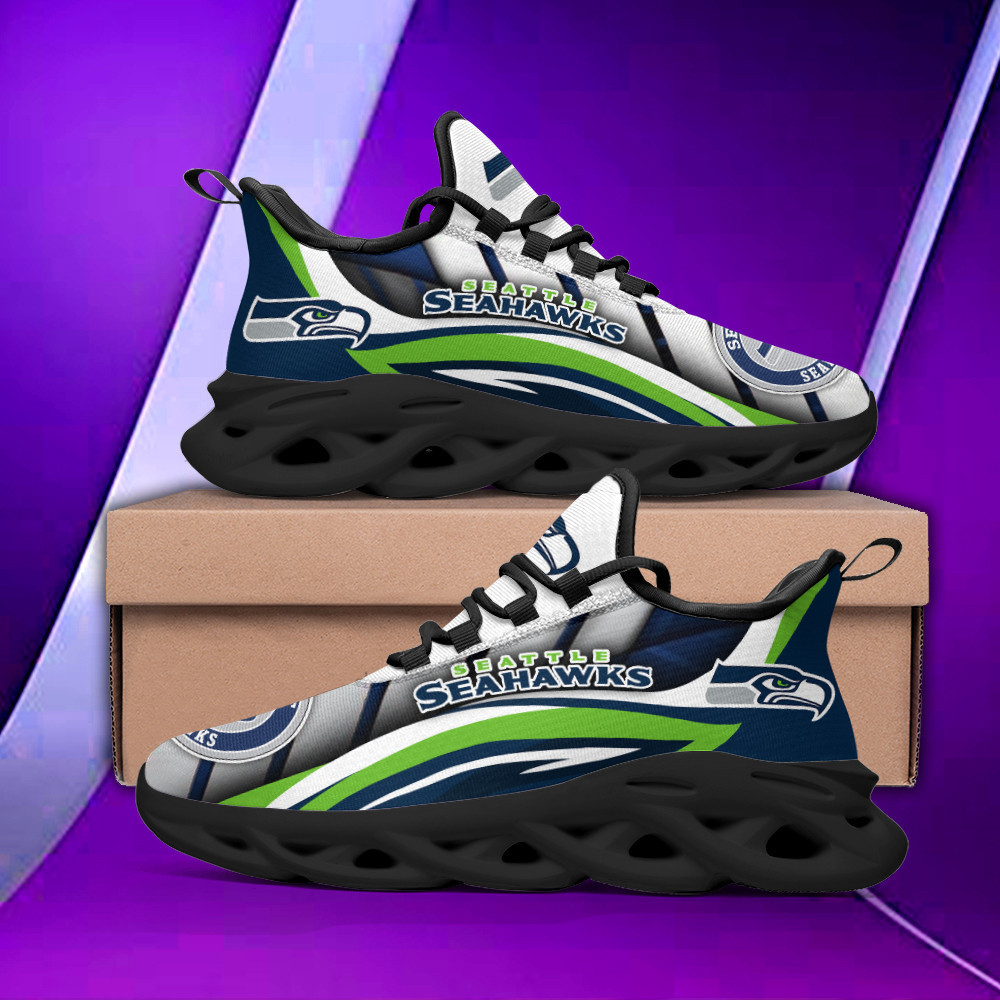JWFancy Seattle Seahawks NFL Max Soul Shoes Sneakers For Men And Women