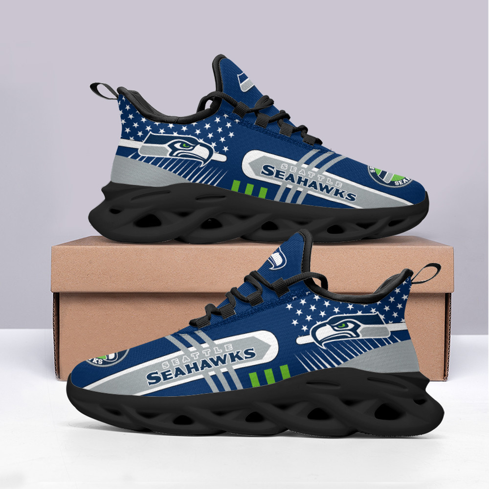 JWFancy Seattle Seahawks NFL Max Soul Shoes Sneakers For Men And Women