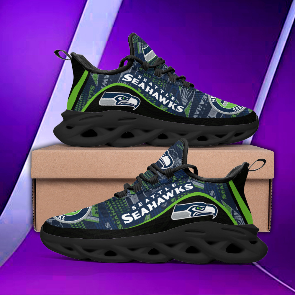 JWFancy Seattle Seahawks NFL Max Soul Shoes Sneakers For Men And Women
