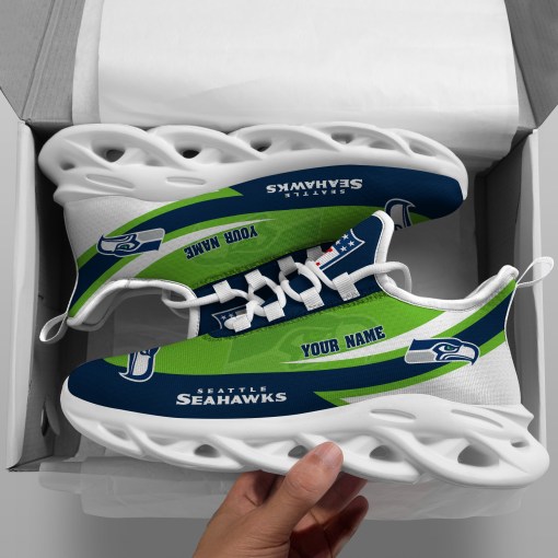 JWFancy Seattle Seahawks NFL Max Soul Shoes Sneakers For Men And Women