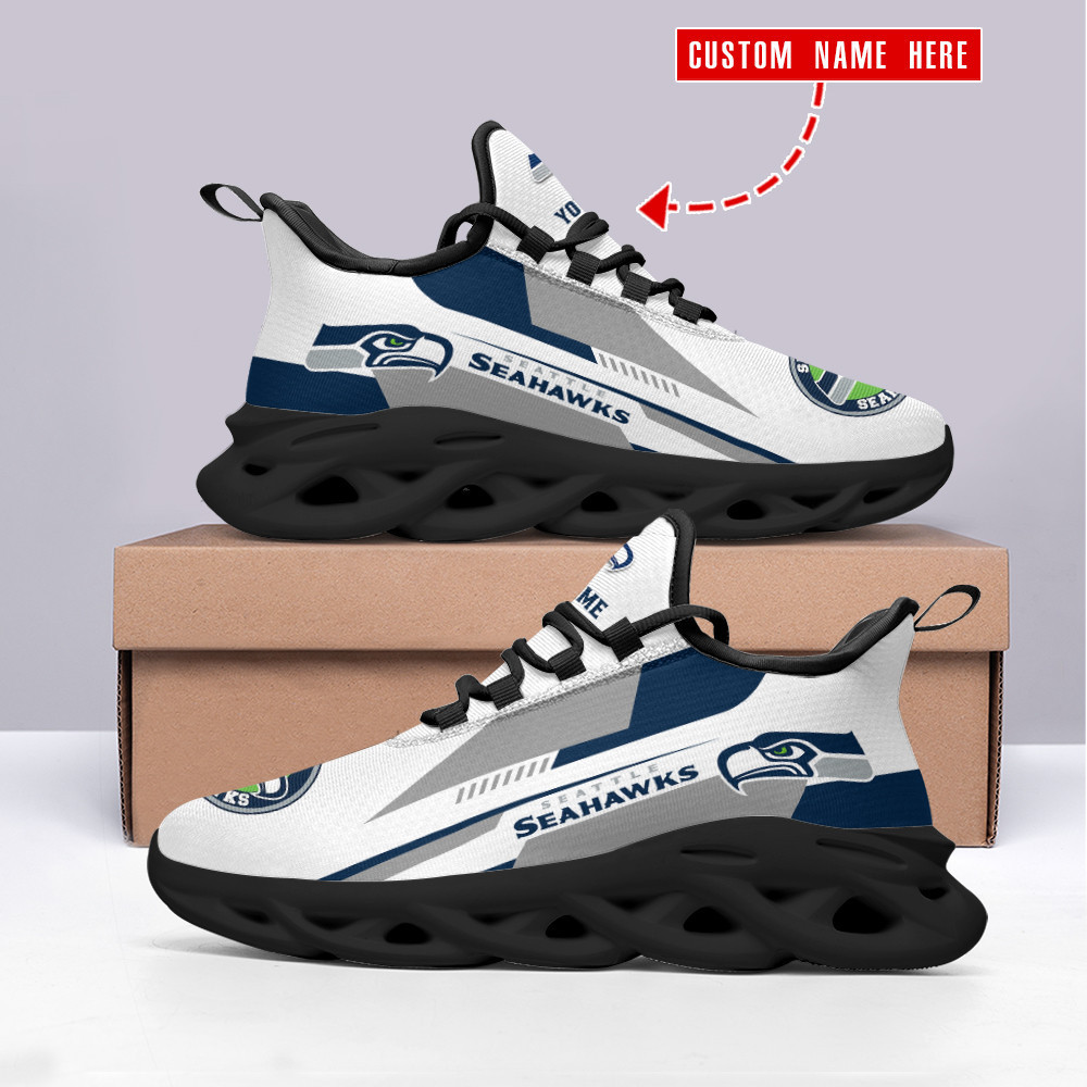 JWFancy Seattle Seahawks NFL Max Soul Shoes Sneakers For Men And Women