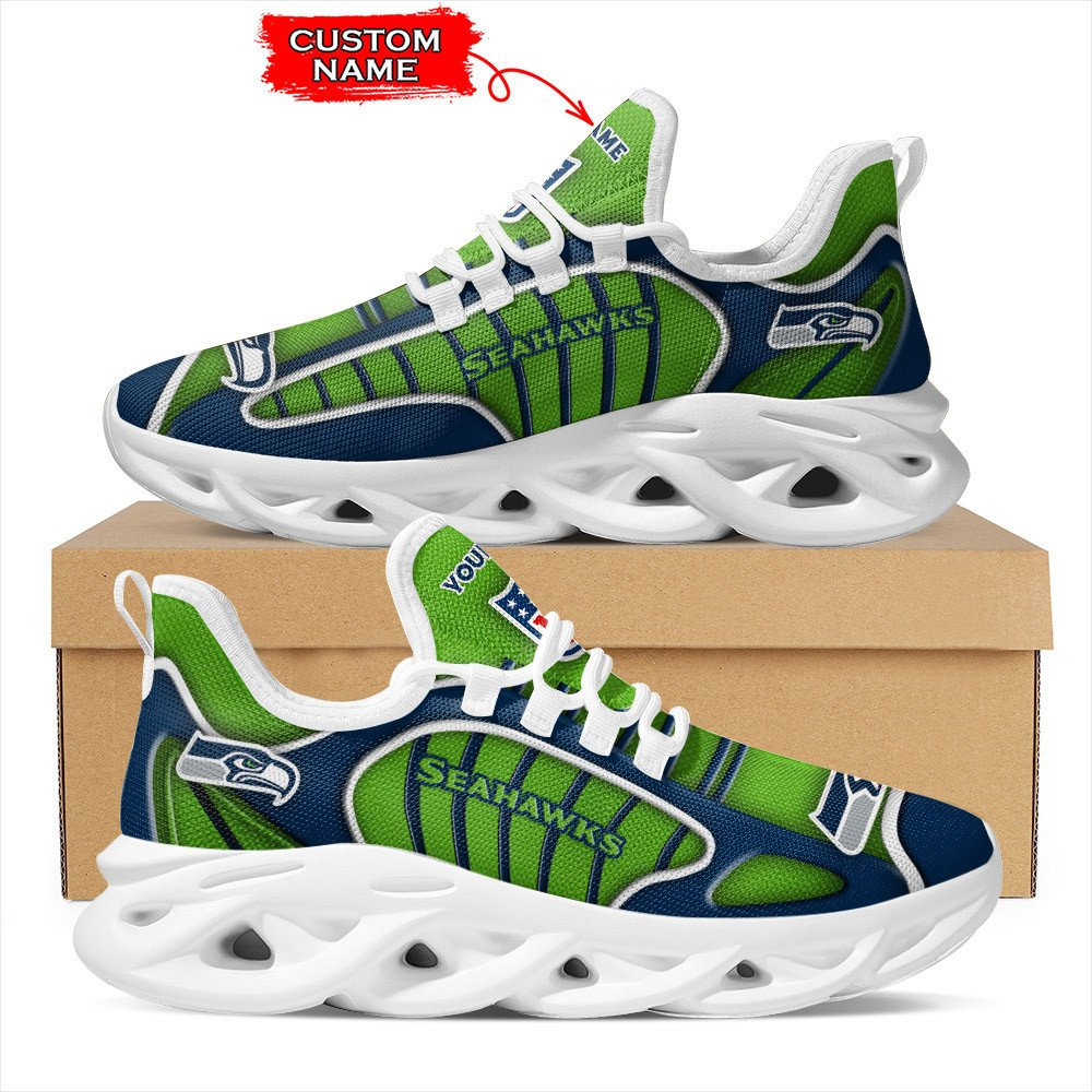 JWFancy Seattle Seahawks NFL Max Soul Shoes Sneakers For Men And Women