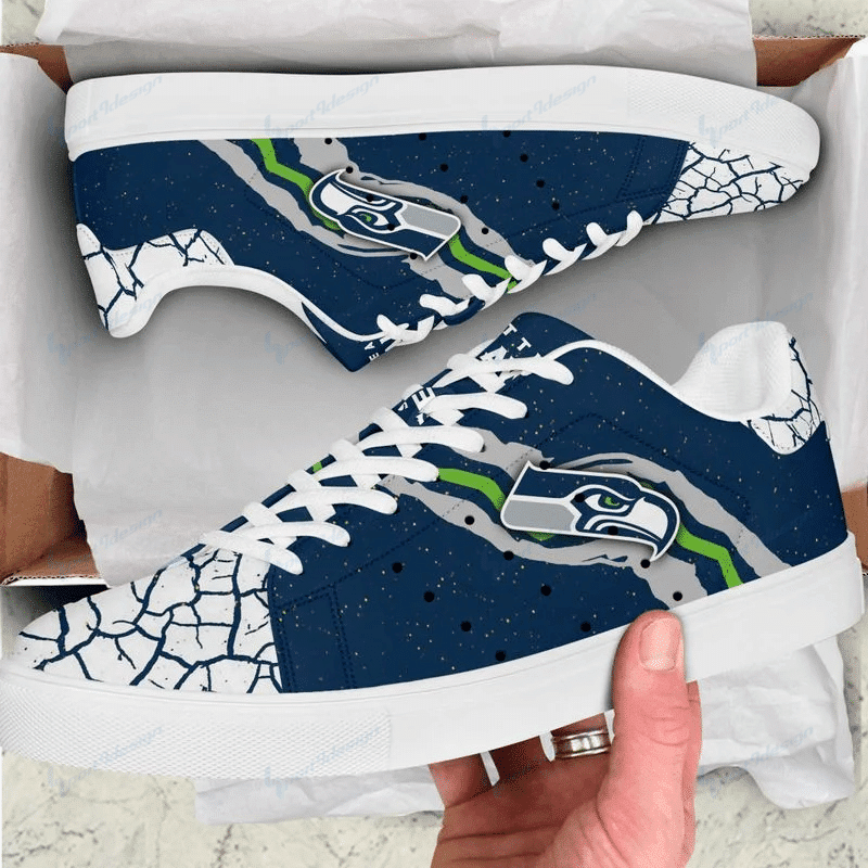 JWFancy Seattle Seahawks Skate Stan Shoes Sneakes For Men And Women