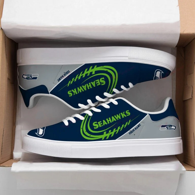 JWFancy Seattle Seahawks Skate Stan Shoes Sneakes For Men And Women