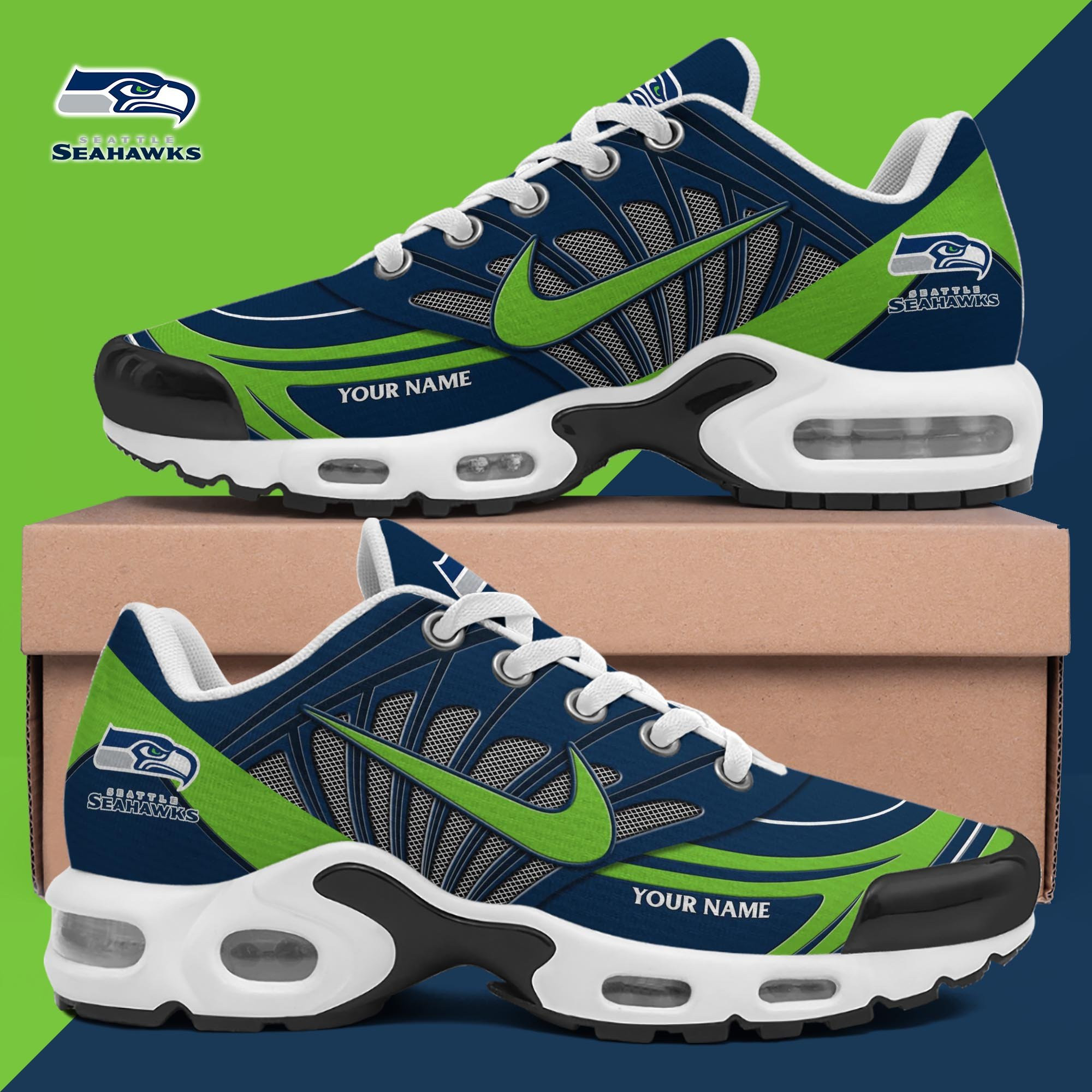 JWFancy Seattle Seahawks TN Shoes Sneakers For Men And Women