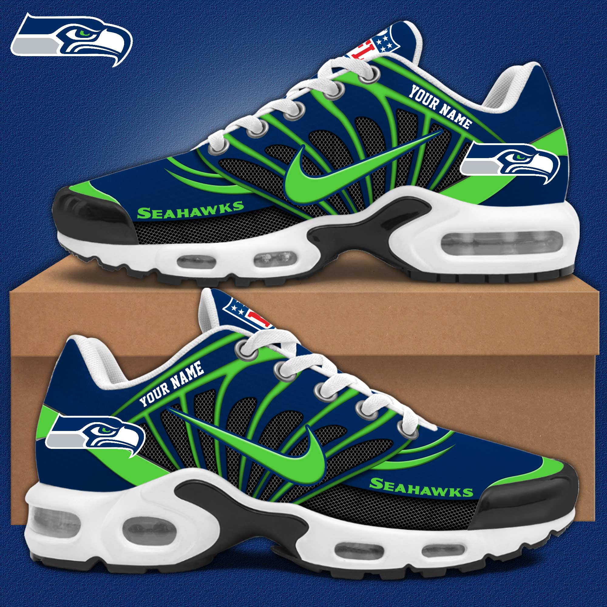 JWFancy Seattle Seahawks TN Shoes Sneakers For Men And Women