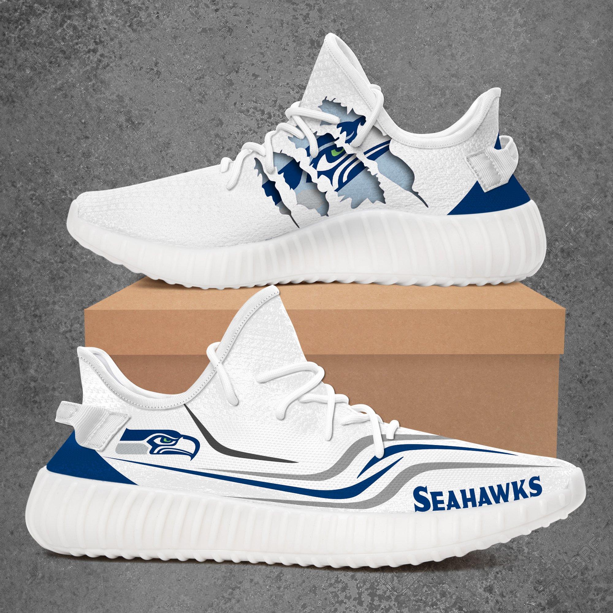 JWFancy Seattle Seahawks Yeezy Boost Shoes For Men And Women